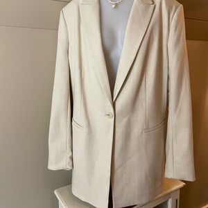 NWT H&M Blazer Slouch Cream XL